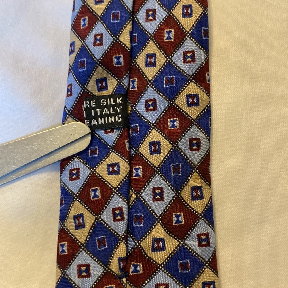 Stefano Ricci Men's Neck Tie 100% Silk deLisi Italy Blue - Picture 8 of 8